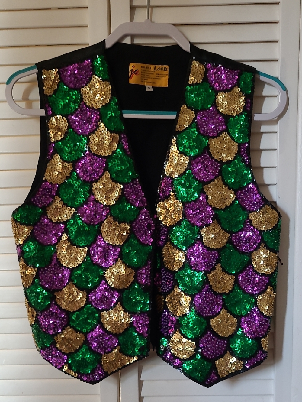 Fancy Vest Shiny Vintage Beaded